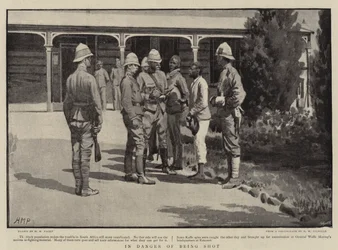 In Gefahr, erschossen zu werden